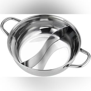Stainless Steel Divided Hot Pot_NWT